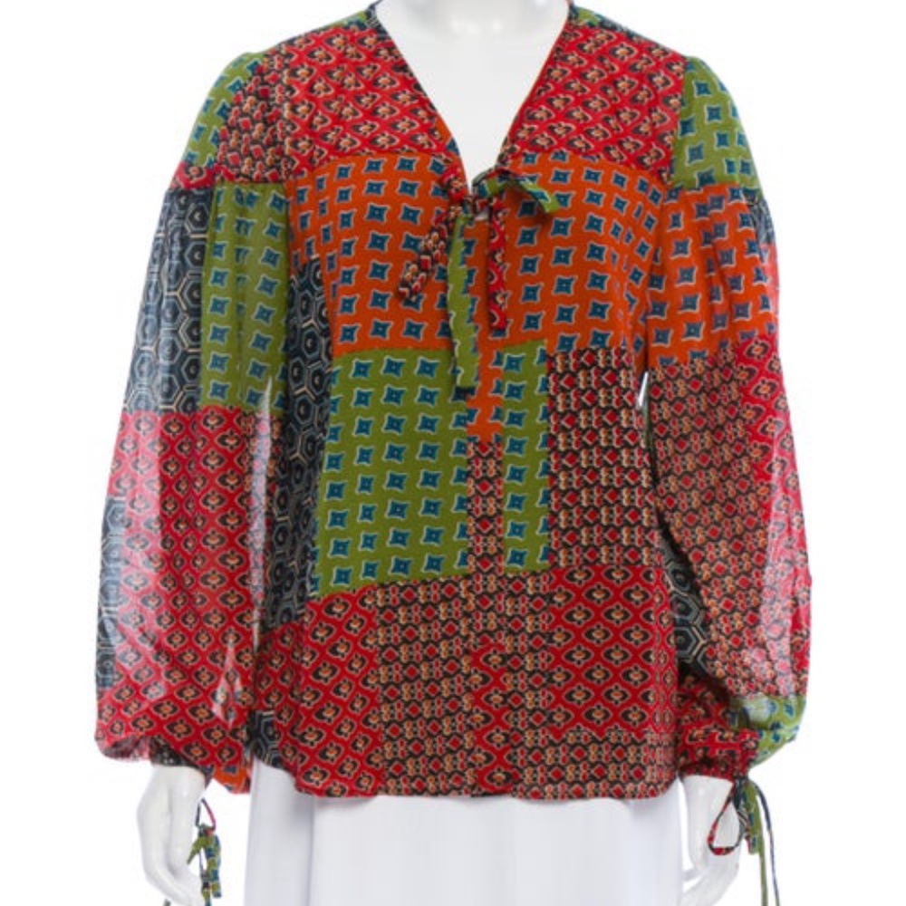 Walter Baker Tie Neck Blouse